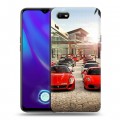 Дизайнерский силиконовый с усиленными углами чехол для OPPO A1k Ferrari