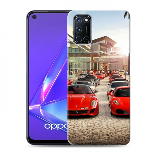 Дизайнерский пластиковый чехол для OPPO A52 Ferrari