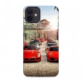 Дизайнерский силиконовый чехол для Iphone 12 Ferrari