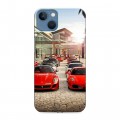 Дизайнерский силиконовый чехол для Iphone 13 Ferrari