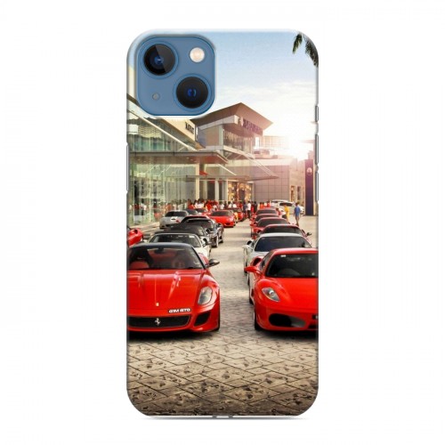 Дизайнерский силиконовый чехол для Iphone 13 Ferrari