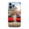 Дизайнерский силиконовый чехол для Iphone 13 Pro Ferrari