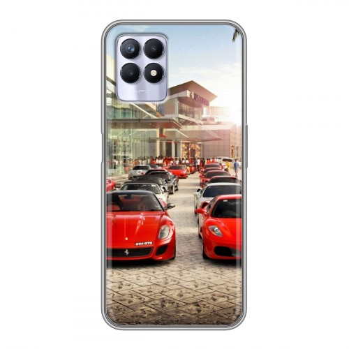 Дизайнерский силиконовый чехол для Realme 8i Ferrari