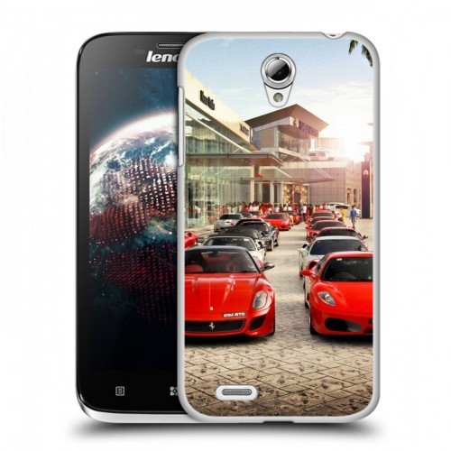 Дизайнерский пластиковый чехол для Lenovo A859 Ideaphone Ferrari