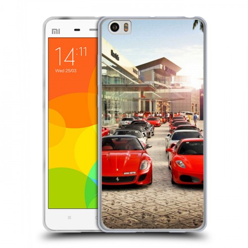 Дизайнерский силиконовый чехол для Xiaomi Mi Note Ferrari