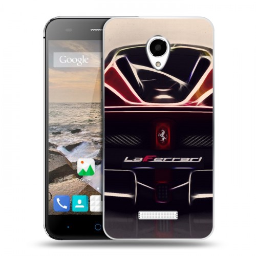 Дизайнерский силиконовый чехол для Micromax Canvas Spark Ferrari