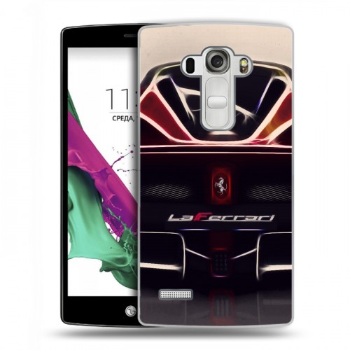 Дизайнерский пластиковый чехол для LG G4 S Ferrari