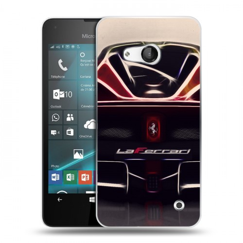 Дизайнерский пластиковый чехол для Microsoft Lumia 550 Ferrari