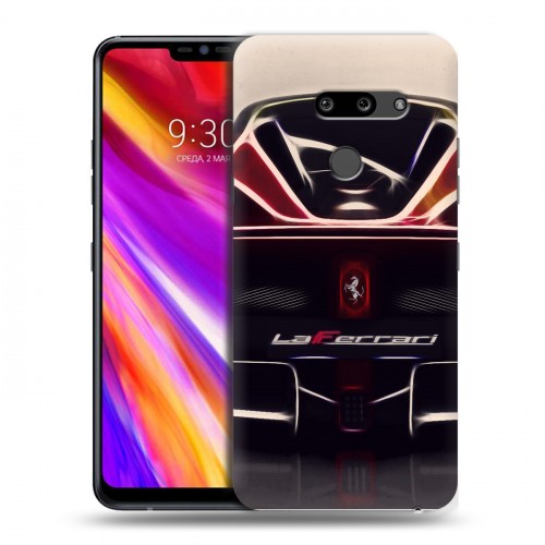 Дизайнерский пластиковый чехол для LG G8 ThinQ Ferrari