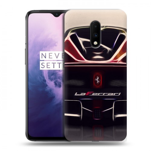 Дизайнерский пластиковый чехол для OnePlus 7 Ferrari