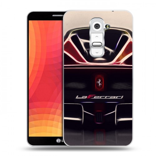 Дизайнерский пластиковый чехол для LG Optimus G2 Ferrari