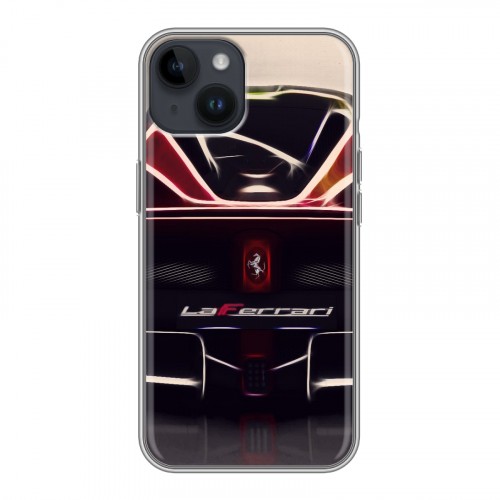 Дизайнерский пластиковый чехол для Iphone 14 Ferrari