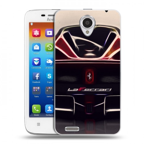 Дизайнерский пластиковый чехол для Lenovo S650 Ideaphone Ferrari