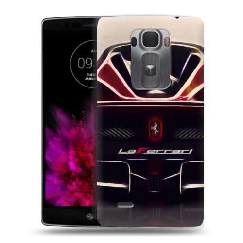 Дизайнерский пластиковый чехол для LG G Flex 2 Ferrari