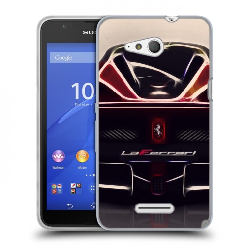 Дизайнерский пластиковый чехол для Sony Xperia E4g Ferrari