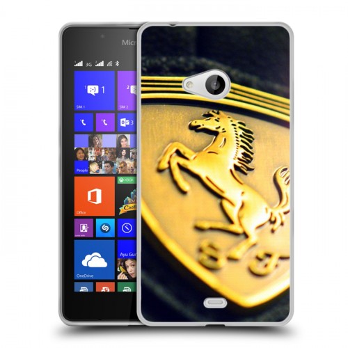 Дизайнерский пластиковый чехол для Microsoft Lumia 540 Ferrari