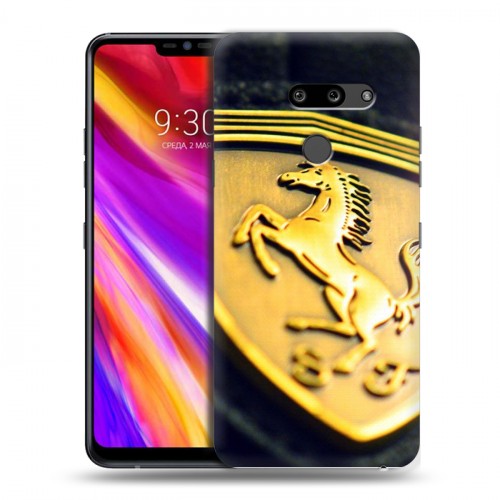 Дизайнерский пластиковый чехол для LG G8 ThinQ Ferrari