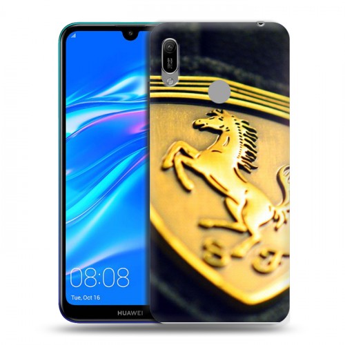 Дизайнерский пластиковый чехол для Huawei Y6 (2019) Ferrari