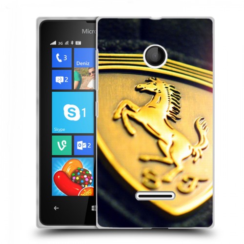 Дизайнерский пластиковый чехол для Microsoft Lumia 435 Ferrari