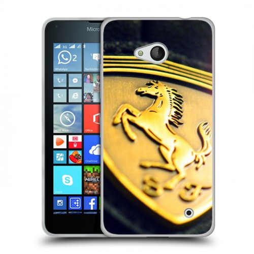 Дизайнерский пластиковый чехол для Microsoft Lumia 640 Ferrari