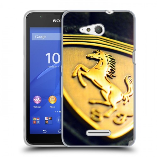 Дизайнерский пластиковый чехол для Sony Xperia E4g Ferrari