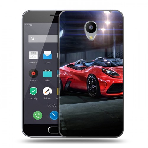 Дизайнерский пластиковый чехол для Meizu M2 Note Ferrari