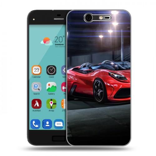 Дизайнерский силиконовый чехол для ZTE Blade S7 Ferrari