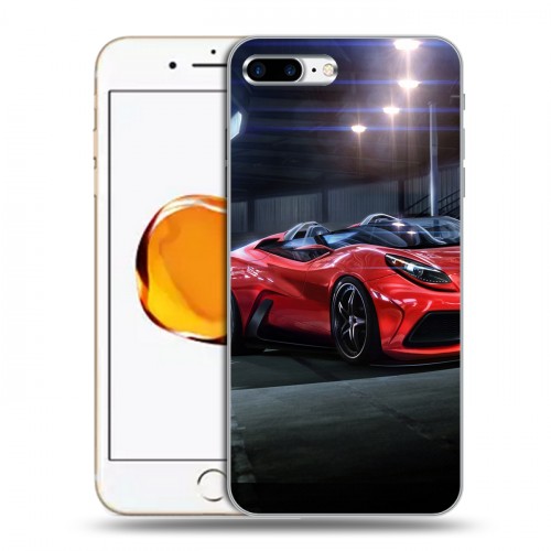 Дизайнерский пластиковый чехол для Iphone 7 Plus / 8 Plus Ferrari