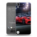 Дизайнерский пластиковый чехол для HTC Desire 530 Ferrari