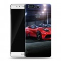 Дизайнерский пластиковый чехол для Huawei P9 Plus Ferrari