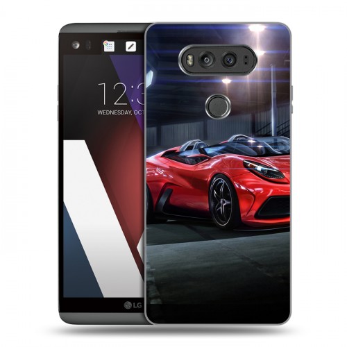 Дизайнерский пластиковый чехол для LG V20 Ferrari