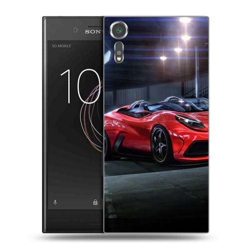 Дизайнерский пластиковый чехол для Sony Xperia XZs Ferrari