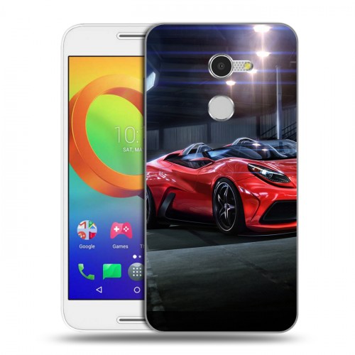 Дизайнерский силиконовый чехол для Alcatel A3 Ferrari