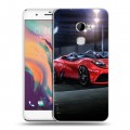 Дизайнерский пластиковый чехол для HTC One X10 Ferrari