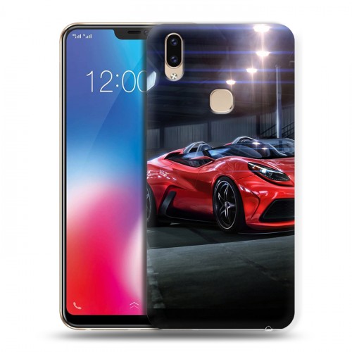 Дизайнерский пластиковый чехол для Vivo V9 Ferrari