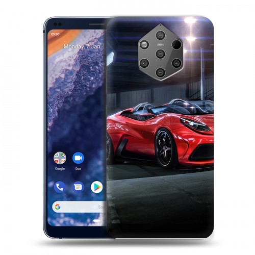 Дизайнерский силиконовый чехол для Nokia 9 PureView Ferrari