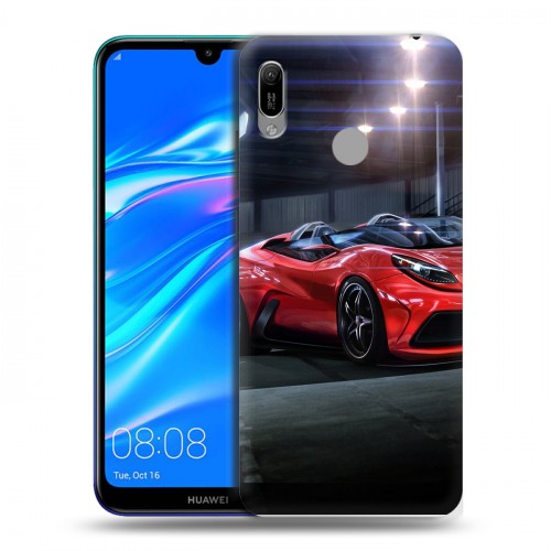 Дизайнерский пластиковый чехол для Huawei Y6 (2019) Ferrari