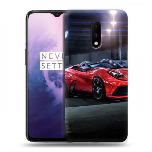 Дизайнерский пластиковый чехол для OnePlus 7 Ferrari