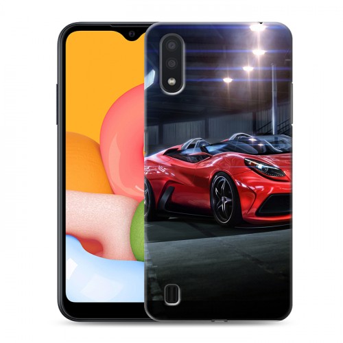 Дизайнерский силиконовый чехол для Samsung Galaxy M01 Ferrari