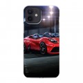 Дизайнерский силиконовый чехол для Iphone 12 Ferrari