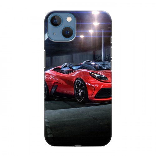 Дизайнерский силиконовый чехол для Iphone 13 Ferrari