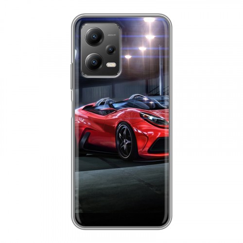 Дизайнерский силиконовый чехол для Xiaomi Poco X5 Ferrari