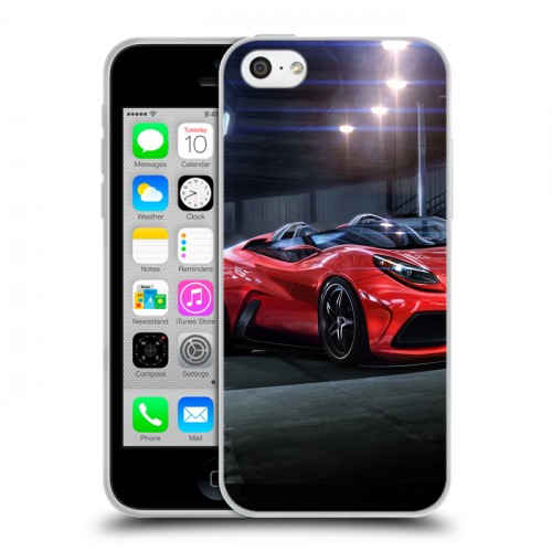 Дизайнерский пластиковый чехол для Iphone 5c Ferrari