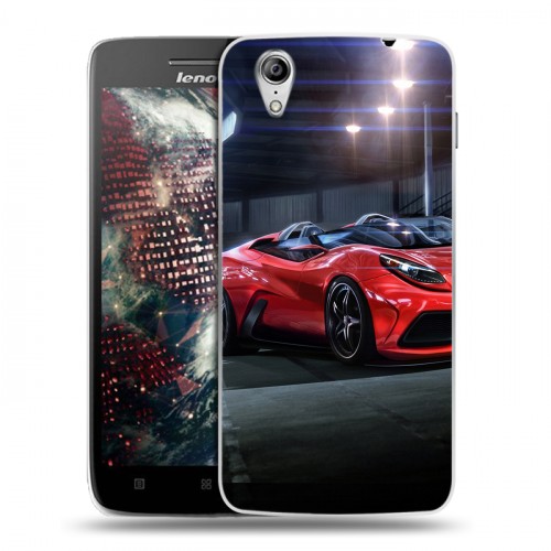 Дизайнерский пластиковый чехол для Lenovo Vibe X Ferrari