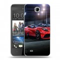 Дизайнерский пластиковый чехол для HTC Desire 300 Ferrari