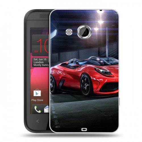 Дизайнерский пластиковый чехол для HTC Desire 200 Ferrari