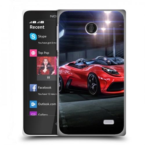 Дизайнерский пластиковый чехол для Nokia X Ferrari