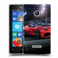 Дизайнерский пластиковый чехол для Microsoft Lumia 435 Ferrari