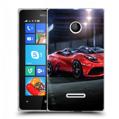 Дизайнерский пластиковый чехол для Microsoft Lumia 435 Ferrari