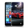 Дизайнерский пластиковый чехол для Microsoft Lumia 640 Ferrari